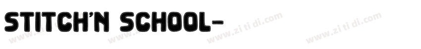 Stitch’n School字体转换